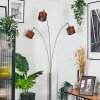Cando Staande lamp Nikkel mat, Zwart, 3-lichts