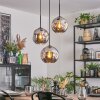 Ripoll Hanglamp, Kogellampje, Cluster hanglamp Chroom, Rookkleurig, 3-lichts