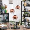 Ripoll Hanglamp, Kogellampje, Cluster hanglamp Duidelijk, Koperkleurig, 3-lichts
