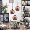 Koyoto Hanglamp, Kogellampje, Cluster hanglamp Koperkleurig, 3-lichts
