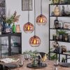 Koyoto Hanglamp, Kogellampje, Cluster hanglamp Duidelijk, Koperkleurig, 3-lichts Koyoto Hanglamp, Kogellampje, Cluster hanglamp Duidelijk, Koperkleurig, 3-lichts