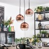 Koyoto Hanglamp, Kogellampje, Cluster hanglamp Duidelijk, Koperkleurig, 3-lichts Koyoto Hanglamp, Kogellampje, Cluster hanglamp Duidelijk, Koperkleurig, 3-lichts