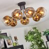 Ripoll Plafondlamp, Kogellampje Goud, Duidelijk, 7-lichts