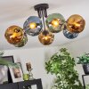 Ripoll Plafondlamp, Kogellampje Blauw, Goud, Groen, 7-lichts
