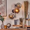 Ripoll Kogellampje, Wandlamp Chroom, Koperkleurig, Rookkleurig, 3-lichts