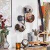 Ripoll Kogellampje, Wandlamp Chroom, Koperkleurig, Rookkleurig, 3-lichts