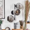 Ripoll Kogellampje, Wandlamp Chroom, Rookkleurig, 3-lichts