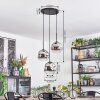 Ripoll Hanglamp, Kogellampje, Cluster hanglamp Duidelijk, Rookkleurig, 3-lichts
