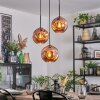 Ripoll Hanglamp, Kogellampje, Cluster hanglamp Koperkleurig, 3-lichts