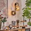 Ripoll Kogellampje, Wandlamp Amber, Duidelijk, Rookkleurig, 3-lichts