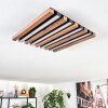 Tandragee Plafondlamp, Paneel LED houtlook, Zwart, 1-licht