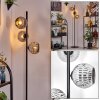 Ripoll Staande lamp Chroom, Rookkleurig, 3-lichts
