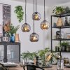 Ripoll Hanglamp, Kogellampje, Cluster hanglamp Rookkleurig, 4-lichts