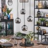 Ripoll Hanglamp, Kogellampje, Cluster hanglamp Rookkleurig, 4-lichts