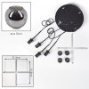 Ripoll Hanglamp, Kogellampje, Cluster hanglamp Rookkleurig, 4-lichts