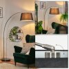 Bassagoda Staande lamp Nikkel mat, Zwart, 1-licht