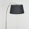 Bassagoda Staande lamp Nikkel mat, Zwart, 1-licht