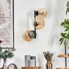 Gastor Kogellampje, Wandlamp Amber, Duidelijk, 3-lichts