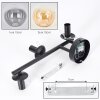 Gastor Kogellampje, Wandlamp Amber, Duidelijk, Rookkleurig, 3-lichts