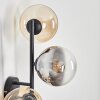 Gastor Kogellampje, Wandlamp Amber, Duidelijk, Rookkleurig, 3-lichts