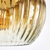 Ripoll Hanglamp, Kogellampje, Cluster hanglamp Goud, Duidelijk, 3-lichts