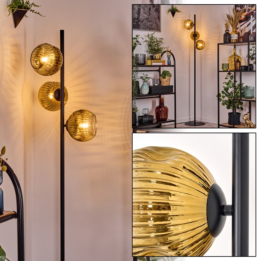 Ripoll Staande lamp Goud, Duidelijk, 3-lichts main product photo