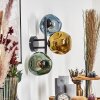 Ripoll Kogellampje, Wandlamp Blauw, Goud, Groen, 3-lichts