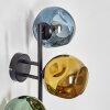 Ripoll Kogellampje, Wandlamp Blauw, Goud, Groen, 3-lichts