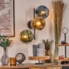 Ripoll Kogellampje, Wandlamp Blauw, Goud, Groen, 3-lichts