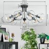 Ripoll Plafondlamp, Kogellampje Duidelijk, 7-lichts