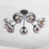 Ripoll Plafondlamp, Kogellampje Chroom, Duidelijk, Rookkleurig, 7-lichts