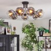Ripoll Plafondlamp, Kogellampje Chroom, Duidelijk, Rookkleurig, 7-lichts