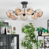 Ripoll Plafondlamp, Kogellampje Amber, 7-lichts
