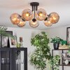 Ripoll Plafondlamp, Kogellampje Amber, 7-lichts