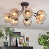 Ripoll Plafondlamp, Kogellampje Amber, Duidelijk, 7-lichts