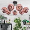 Ripoll Plafondlamp, Kogellampje Koperkleurig, 7-lichts