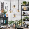 Ripoll Hanglamp, Kogellampje, Cluster hanglamp Amber, Duidelijk, 4-lichts Ripoll Hanglamp, Kogellampje, Cluster hanglamp Amber, Duidelijk, 4-lichts