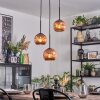 Ripoll Hanglamp, Kogellampje, Cluster hanglamp Koperkleurig, 3-lichts