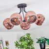 Ripoll Plafondlamp, Kogellampje Koperkleurig, 5-lichts