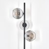 Ripoll Staande lamp Chroom, Duidelijk, Rookkleurig, 3-lichts