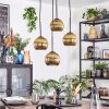 Koyoto Hanglamp, Kogellampje, Cluster hanglamp Goud, 4-lichts