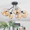 Ripoll Plafondlamp, Kogellampje Amber, 5-lichts