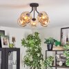 Ripoll Plafondlamp, Kogellampje Amber, 5-lichts