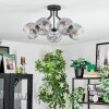 Ripoll Plafondlamp, Kogellampje Duidelijk, Rookkleurig, 5-lichts