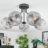 Ripoll Plafondlamp, Kogellampje Duidelijk, Rookkleurig, 5-lichts