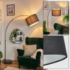 Bassagoda Staande lamp Chroom, Zwart, 1-licht