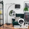 Bassagoda Staande lamp Chroom, Zwart, 1-licht