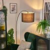Bassagoda Staande lamp Chroom, Zwart, 1-licht