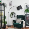 Bassagoda Staande lamp Chroom, Zwart, 1-licht