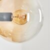 Gastor Kogellampje, Wandlamp Amber, Duidelijk, Rookkleurig, 3-lichts